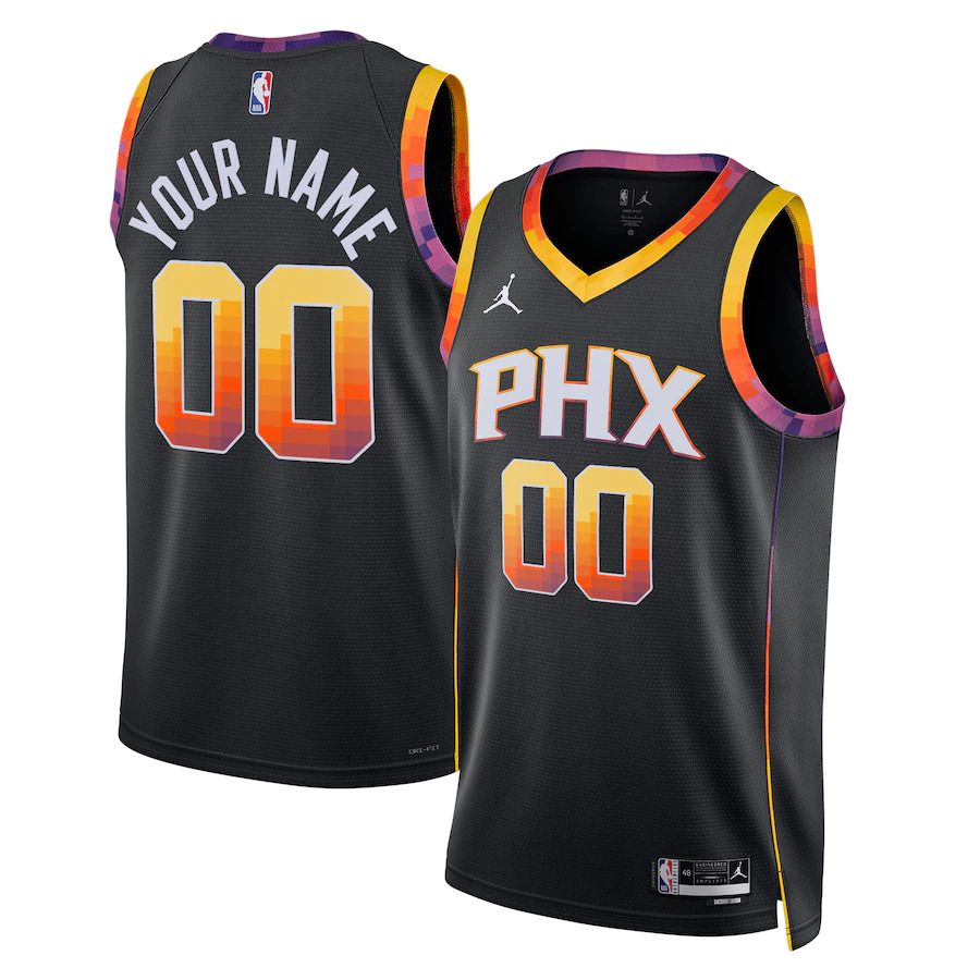 Men Phoenix Suns Jordan Brand Black Statement Edition 2022-23 Swingman Custom NBA Jersey